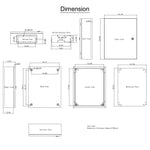 VEVOR NEMA Steel Enclosure, 50x40x15 cm NEMA 4X Steel Electrical Box, IP66 Waterproof & Dustproof, Outdoor/Indoor Electrical Junction Box, with Mounting Plate