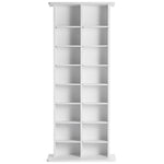 VEVOR Media Storage Cabinet 8 Layers Adjustable DVD Shelves Holds 464 CDs White