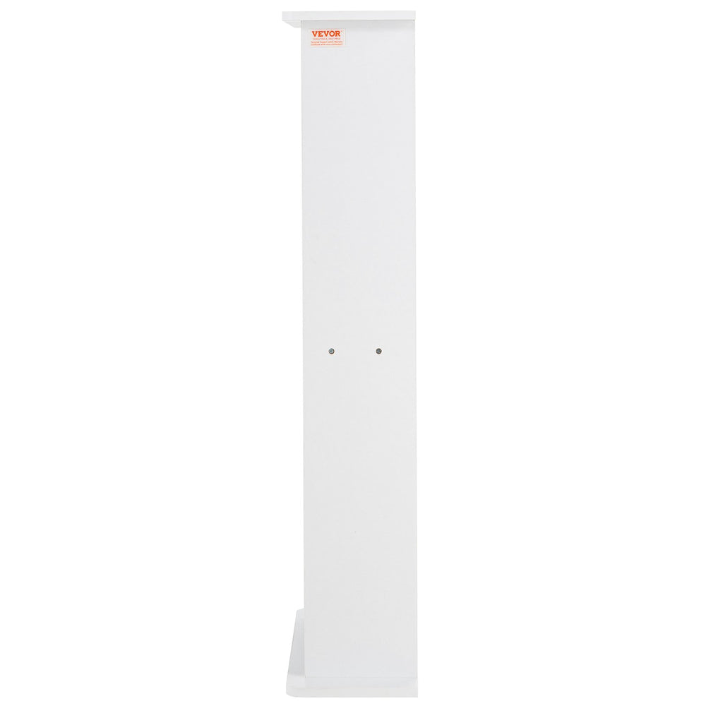 VEVOR Media Storage Cabinet, 5-layer DVD Shelf Holds up to 240 CDs, Adjustable CD Shelves, Protects & Organizes Music, Movie, Video Games or Memorabilia Collections, White