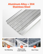 VEVOR Gutter Guard, 127mm Aluminum Gutter Cover with Stainless Steel Micro Mesh, Heavy-Duty 30.48m Length, 1.02mm Thickness, Leaf Guard for Debris and Pine Needles, Easy DIY, Screws Include, 20 PCS