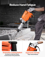 VEVOR Demolition Jack Hammer Concrete Breaker 2200W Electric Hammer 2 Chisel Bits