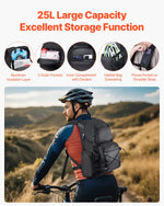 VEVOR Hydration Backpack, 25L Insulated Hydration Pack Backpack with 2L TPU Water Bladder, Hiking Water Backpack with Storage for Men Women, Hydro Water Daypack for Hiking Running Cycling Camping