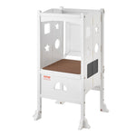 VEVOR Foldable Tower Step Stool for Toddler 3-Level Height 56.75 kg Loading White