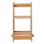 VEVOR Tower Step Stool for Kids and Toddlers, 3-Level Height Adjustable Toddler Kitchen Stool Helper, Bamboo Standing Tower Learning Stool with Safety Rail for Kitchen Counter Bathroom, 350LBS Loading