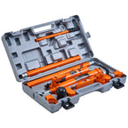 VEVOR 12 Ton Porta Power Kit, Portable Hydraulic Jack with 4.6 ft/1.4 m Oil Hose, Auto Body Frame Repair Kit with Storage Case for Car Repair, Truck, Farm