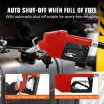 VEVOR Fuel Transfer Pump, 12V DC 16 GPM 1/4 HP, Gasoline Extractor Pump with Automatic Nozzle, Discharge Hose & Suction Pipe for Gasoline, Diesel, Kerosene, Ethanol & Methanol Blends, and Biodiesel