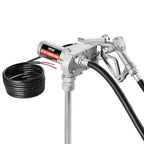 VEVOR Fuel Transfer Pump, 12V DC 57L/min(15 GPM) 149W(1/5 HP), Gear-Type Electric Diesel Transfer Pump with Auto Shut-Off Fuel Nozzle, Long Inlet & Outlet Hose for Gasoline, Diesel, Kerosene, Ethanol Blends
