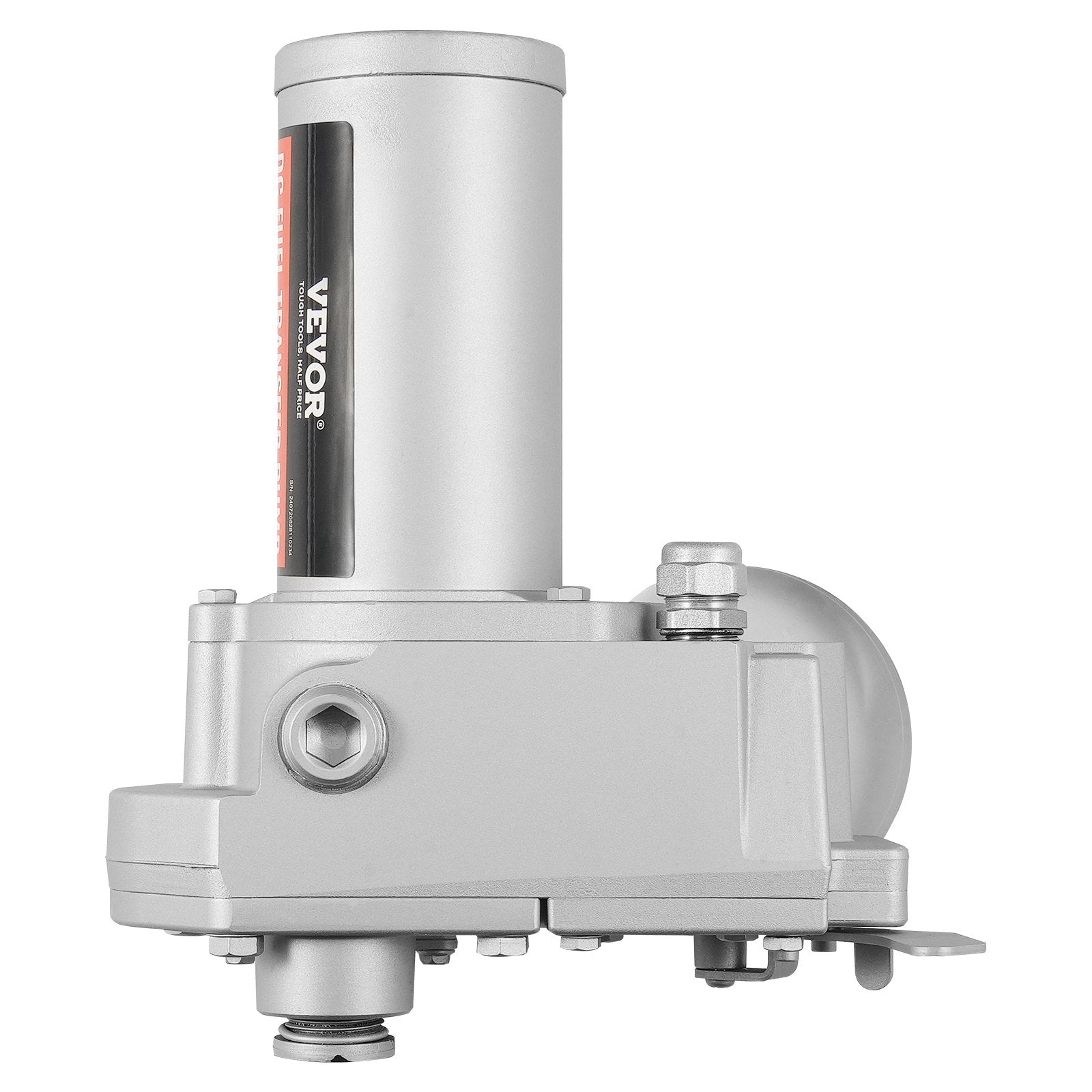 VEVOR Fuel Transfer Pump, 12V DC 57L/min(15 GPM) 149W(1/5 HP), Gear-Type Electric Diesel Transfer Pump with Auto Shut-Off Fuel Nozzle, Long Inlet & Outlet Hose for Gasoline, Diesel, Kerosene, Ethanol Blends