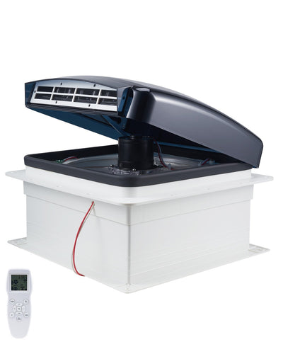 VEVOR RV Vent Fan, 14 inch RV Roof Vent Fan 12V, Powerful 10-Speed Reversible Fan with Remote Control, Built-in Rain Cover, Power Top Lid,12 inch Fan Blade,Fits 14 x14 inch Roof Openings