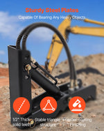 VEVOR Hydraulic Backhoe Thumb, 45.72 cm 12.70 mm Thickness Heavy Duty Excavator Thumb, Black Steel Weld On Thumb Attachments with Hydraulic Cylinder, Mechanical Hydraulic Thumb for Backhoe/Excavator