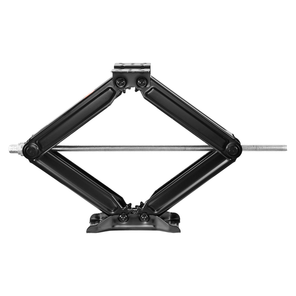 VEVOR 6500 lbs RV Scissor Jacks, 4-23.4 in RV Stabilizer Leveling Scissor Jacks, Set of 2, Heavy Duty Stabilizer Jack with Crank Handle, Socket and Bubble Levels, Not Easily Bent or Deformed