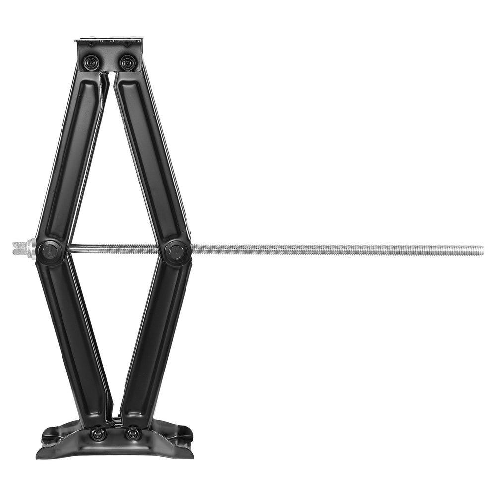 VEVOR 6500 lbs RV Scissor Jacks, 4-23.4 in RV Stabilizer Leveling Scissor Jacks, Set of 2, Heavy Duty Stabilizer Jack with Crank Handle, Socket and Bubble Levels, Not Easily Bent or Deformed