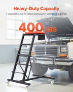 VEVOR Automotive Creeper, with Adjustable Height 49.6" to 75.6", 400 LBS Capacity High Creeper, 4 Swivel Caster Wheels, Heavy Duty Creeper for Auto Repair and Maintenance