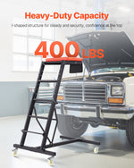 VEVOR Automotive Creeper, with Adjustable Height 49.6" to 75.6", 400 LBS Capacity High Creeper, 4 Swivel Caster Wheels, Heavy Duty Creeper for Auto Repair and Maintenance