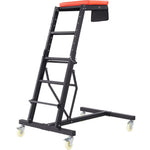VEVOR Automotive Creeper, with Adjustable Height 49.6" to 75.6", 400 LBS Capacity High Creeper, 4 Swivel Caster Wheels, Heavy Duty  Creeper for Auto Repair and Maintenance
