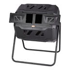 VEVOR Compost Bin, 162.8 L Dual Chamber Composting Tumbler, Large Tumbling Rotating Composter with 2 Sliding Doors and Steel Frame, BPA Free Composter Bin Tumbler for Garden, Kitchen, Yard, Outdoor