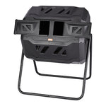 VEVOR Compost Bin, 162.8 L Dual Chamber Composting Tumbler, Large Tumbling Rotating Composter with 2 Sliding Doors and Steel Frame, BPA Free Composter Bin Tumbler for Garden, Kitchen, Yard, Outdoor
