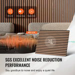 VEVOR Wood Slat Acoustic Panels, 23.6 x 47.2 inch, MDF Accent Wooden Wall Panels for Modern Interior Wall, Faux Wood Wall Board Panels for Stylish Decor and Noise Reduction, Walnut