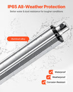 VEVOR 12V Linear Actuator, 1016mm Stroke IP65 Waterproof Linear Actuator, 3000N 5mm/s Motion Actuators with Mounting Bracket for Solar Trackers, Industrial Machinery, Door Opener