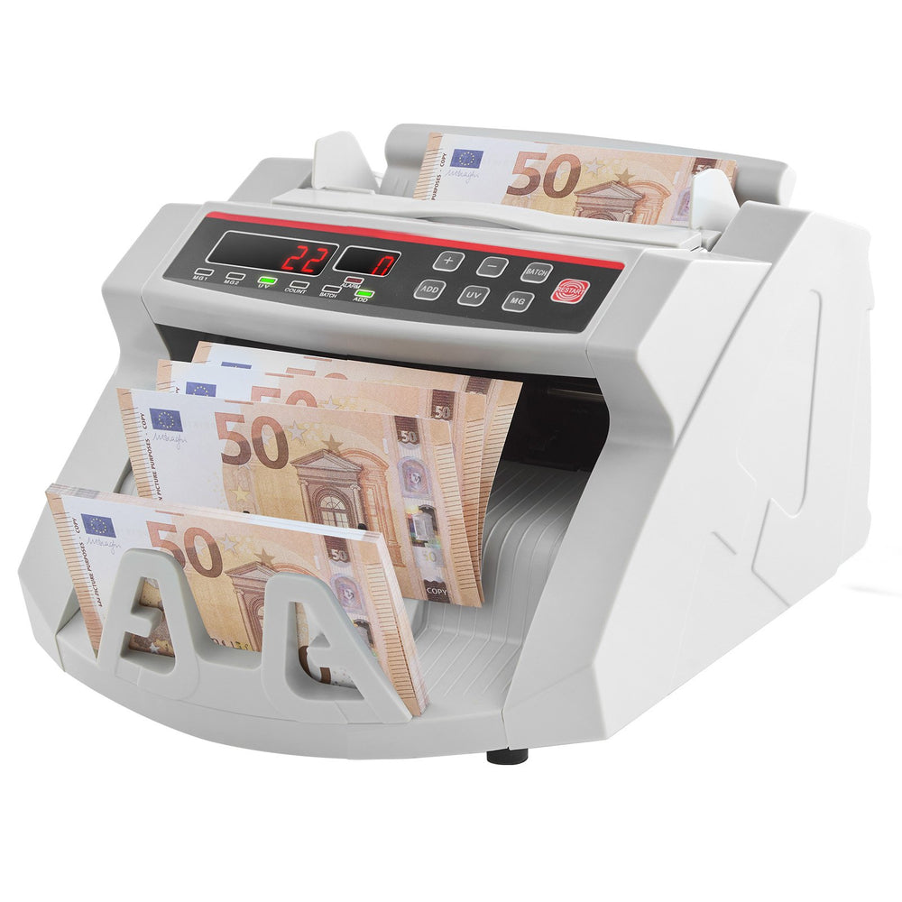 VEVOR Banknotes Counter With LED Display, Professional Note Counter With Counterfeit Detector, UV/MG, 1000 Bills/Minute, Counts Only Number of Sheets