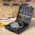 VEVOR Adjustable Hole Saw Cutter Kit, 1-5/8" to 11-13 /16" (40-300 mm), Recessed Hole Saw with PC Dust Shield, Two Replaceable Pilot Drill Bits, for Recessed Lights, Ceiling Speakers, Vent Holes