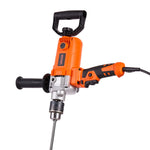 VEVOR Drill Mixer, 15.89mm Corded Electric Drill Mixer Set, 0-750RPM 3A Mixing Drills, Mixing Drills Machine with D-Handle for Drilling & Blending, Handheld Cement Mixers for Fodder, Paint, Cement