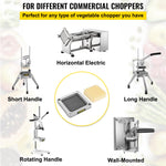VEVOR French Fry Cutter Chopper Replacement Blade & Push Block 1/4-inch 3 Pieces