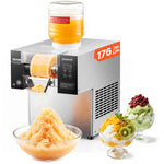 VEVOR Commercial Snowflake Ice Machine, 176.4LBS/24H Snowflake Ice Maker, Stainless Steel Ice Shaver Machine, Electric Snow Cone Maker, Air Cooling System for Rapid Heat Dissipation, for Bakery, Cafe