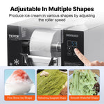 VEVOR Commercial Snowflake Ice Machine, 176.4LBS/24H Snowflake Ice Maker, Stainless Steel Ice Shaver Machine, Electric Snow Cone Maker, Air Cooling System for Rapid Heat Dissipation, for Bakery, Cafe