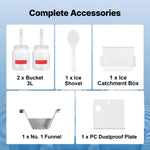 VEVOR Commercial Snowflake Ice Machine, 176.4LBS/24H Snowflake Ice Maker, Stainless Steel Ice Shaver Machine, Electric Snow Cone Maker, Air Cooling System for Rapid Heat Dissipation, for Bakery, Cafe