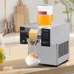 VEVOR Commercial Snowflake Ice Machine, 176.4LBS/24H Snowflake Ice Maker, Stainless Steel Ice Shaver Machine, Electric Snow Cone Maker, Air Cooling System for Rapid Heat Dissipation, for Bakery, Cafe