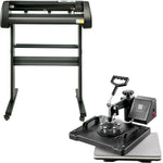 VEVOR 5 In 1 Heat Press 30.5 x 38.1 cm Vinyl Cutter Plotter 71.1 cm Software Sublimation