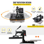 VEVOR 5 In 1 Heat Press 30.5 x 38.1 cm Vinyl Cutter Plotter 71.1 cm Software Sublimation