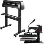 VEVOR 5in 1 Digital 15"x12" Heat Press&34" Vinyl Cutter w/ Signmaster Software