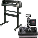 VEVOR 5in 1 Digital 15"x12" Heat Press&34" Vinyl Cutter w/ Signmaster Software