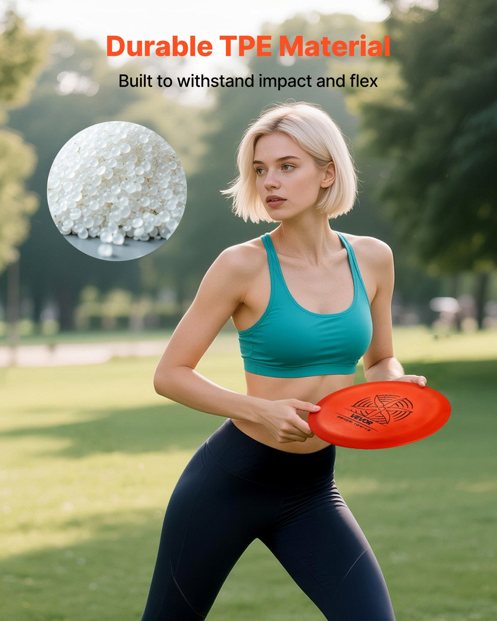 VEVOR Disc Golf Set, 6 PCS Flying Discs for Beginners, Disc Golf Starter Set, with Putter, Mid-Range, Driver, Including Mini Marker, Portable Backpack, for Outdoor Backyard, Lawn, Beach, and Park