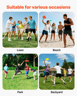VEVOR Disc Golf Set, 12 PCS Flying Discs for Beginners, Disc Golf Starter Set, with Putter, Mid-Range, Driver, Including Mini Marker, Portable Backpack, for Outdoor Backyard, Lawn, Beach, and Park