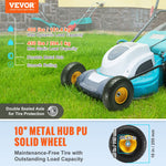 VEVOR Solid PU Run-Flat Tire Wheel Flat Free Tubeless Tire 25.4 cm 2-Pack 181.4 kg