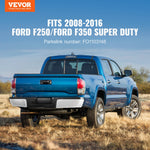 VEVOR Rear Step Bumper, Compatible with 2008-2016-Ford F250/Ford F350 Super Duty, Chrome Steel Back Bumper, Assembly Replacement Rear Bumper with License Plate Light and Step Pad, for FO1103148