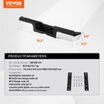 VEVOR Rear Step Bumper, Compatible with 2008-2016-Ford F250/Ford F350 Super Duty, Chrome Steel Back Bumper, Assembly Replacement Rear Bumper with License Plate Light and Step Pad, for FO1103148