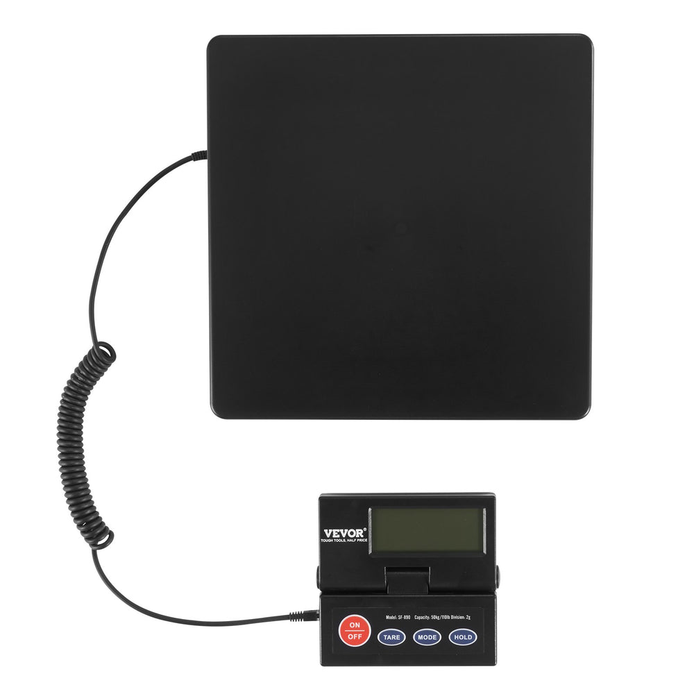 VEVOR Shipping Scale Digital Postal Scale 49.9 kg x 2 g, AC/DC Package LCD