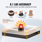 VEVOR Shipping Scale Digital Postal Scale 199.6 kg x 48 g, AC/DC Package LCD