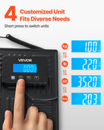 VEVOR Digital Postal Scale, 20 g/100 g Dual Accuracy, 300 kg Commercial Weight Scale with Hold/Tare Function & LCD Display, Fit for Packages, Postage, Luggage, Battery & Charging Cable Included