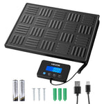 VEVOR Digital Postal Scale, 20 g/100 g Dual Accuracy, 300 kg Commercial Weight Scale with Hold/Tare Function & LCD Display, Fit for Packages, Postage, Luggage, Battery & Charging Cable Included