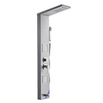 VEVOR Shower Panel Tower System with Rainfall Waterfall Shower Head, 53 in Brushed Stainless Steel Shower Column, 5-Function Faucet, Wall-Mount Rain Massage System with 2 Body Jet, Handheld, Tub Spout