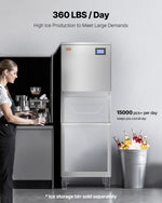 VEVOR Commercial Ice Maker 360 lbs/Day Self-Cleaning Ice Machine - Head Only