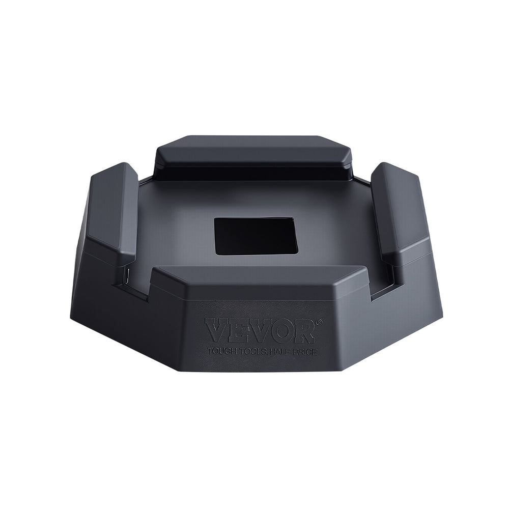 VEVOR RV Leveling Pads, 4-Pack Rubber Trailer Jack Pads, Each with 5000 lbs Capacity, Jack Stabilizer Pad with Large Surface Area, Suitable for 5.5" Square Jack Feet, 5th Wheels Class A/C Motorhomes