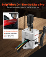 VEVOR Manual Wire Stripper Stripping Machine 1,5-25 mm (0.06-1 in) Hand or Drill Powered