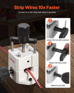 VEVOR Manual Wire Stripper Stripping Machine 1,5-25 mm (0.06-1 in) Hand or Drill Powered