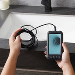 VEVOR Endoscope Camera with Lights Triple Lens Borescope 499.9 cm Cable 12.7 cm Screen